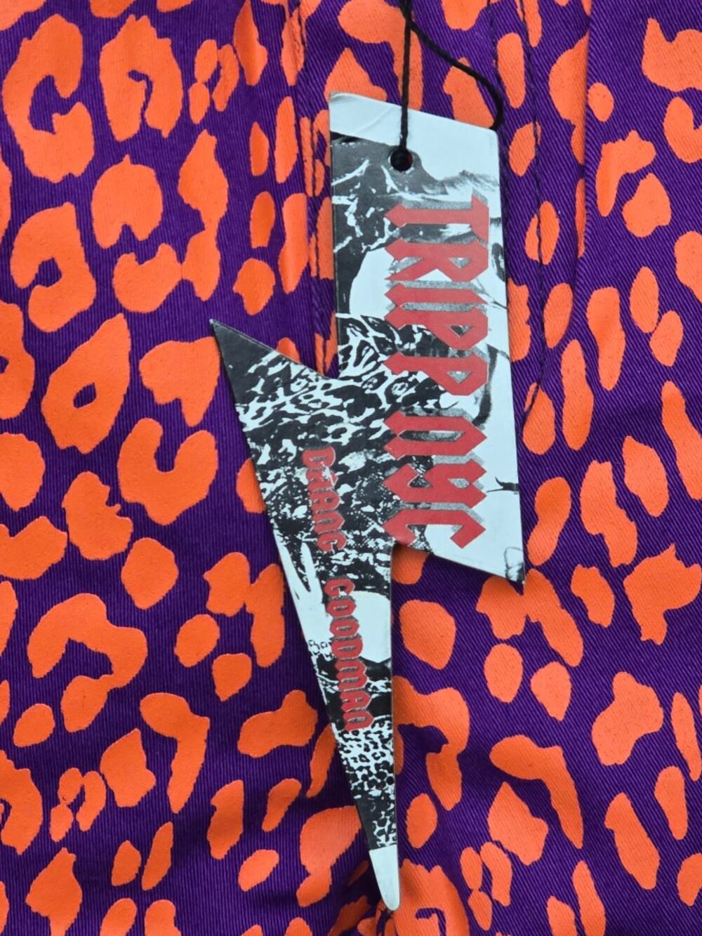 NWT TRIPP NYC Neon Leopard Print Skinny Jeans Style IS9767P Purple Orange - Picture 4 of 16